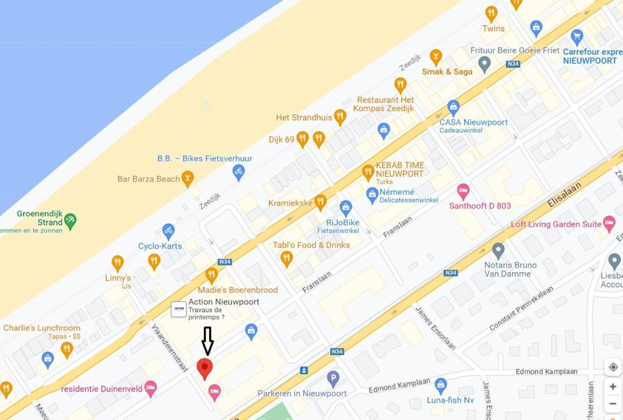 Groot Terras I Luxe Verblijf I Tot 4 Personen I 50M Van De Dijk I Nieuwpoort-Bad מראה חיצוני תמונה